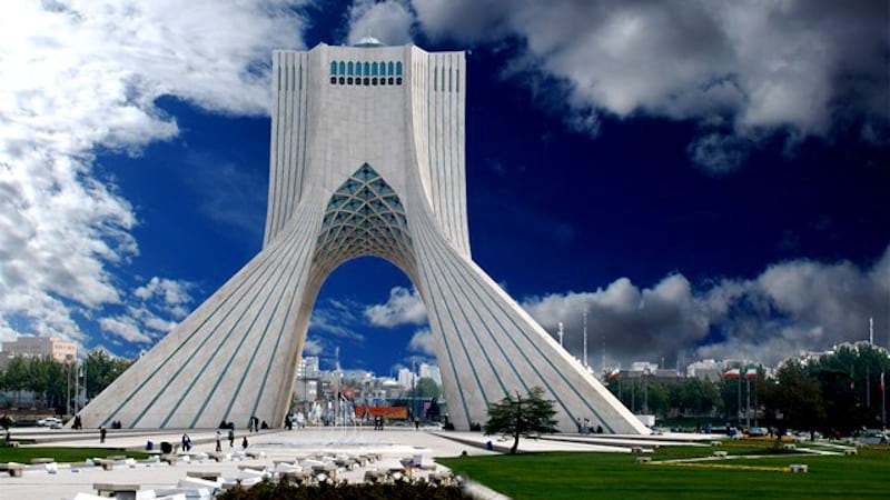 Azadi Tower in Fantastic day in Center and Irans Capital Tehran old Element